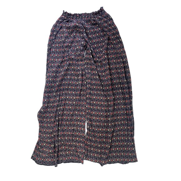 Staring at Stars Flowy Pants Side Slits Floral - Picture 2 of 10